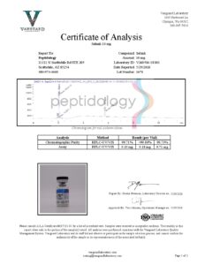 First page of the lab report for lot 1676