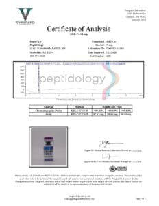 First page of the lab report for lot 1681