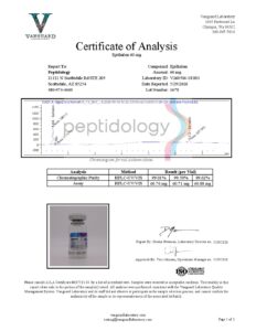 First page of the lab report for lot 1678
