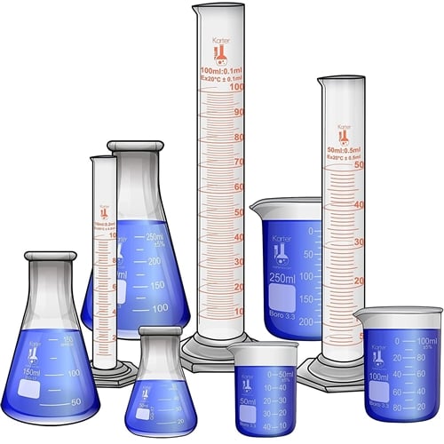 Borosilicate Glassware Starter Set — 9 Piece
