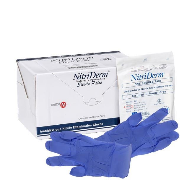Sterile Nitrile Gloves — 50 Pairs